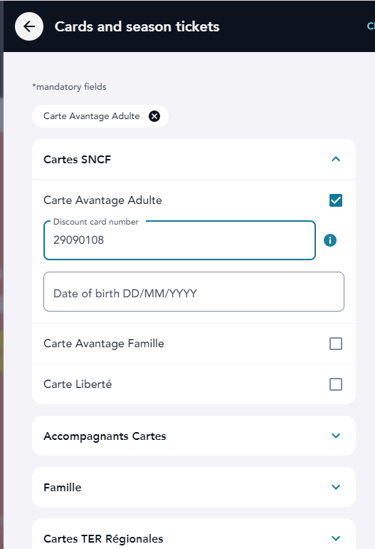 add loyalty number screenshot 2